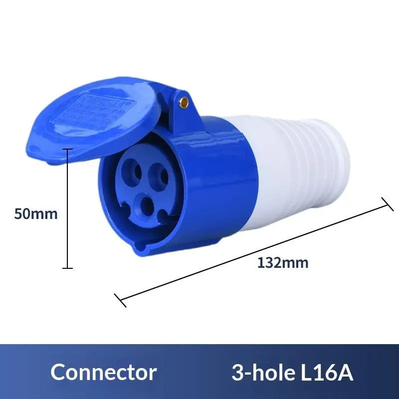 220V 16A IP44 Waterproof Industrial Plug & Socket Connector Industrial Power Connector Richie's A2