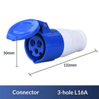 220V 16A IP44 Waterproof Industrial Plug & Socket Connector Industrial Power Connector Richie's A2