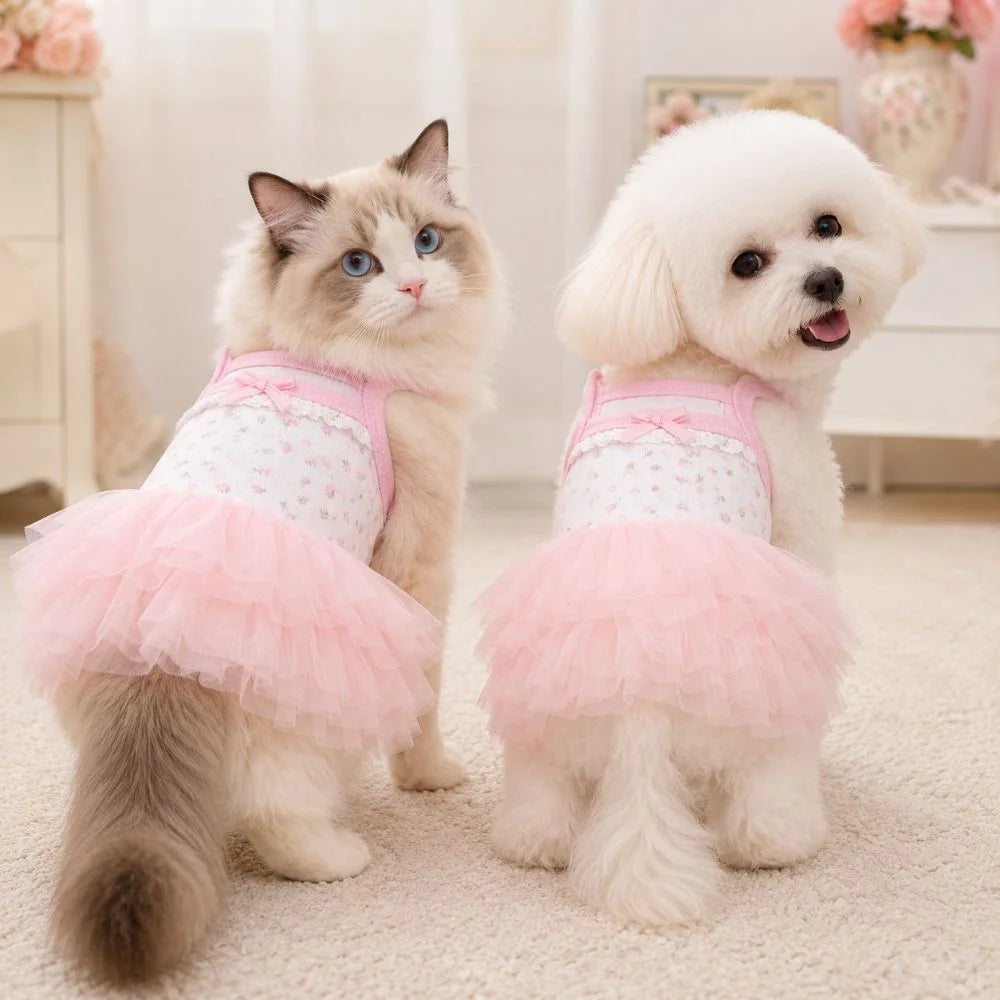 Pink Bow Tutu Pet Princess Dress – Dogs & Cats S to XL Pet Princess Dress Richie's