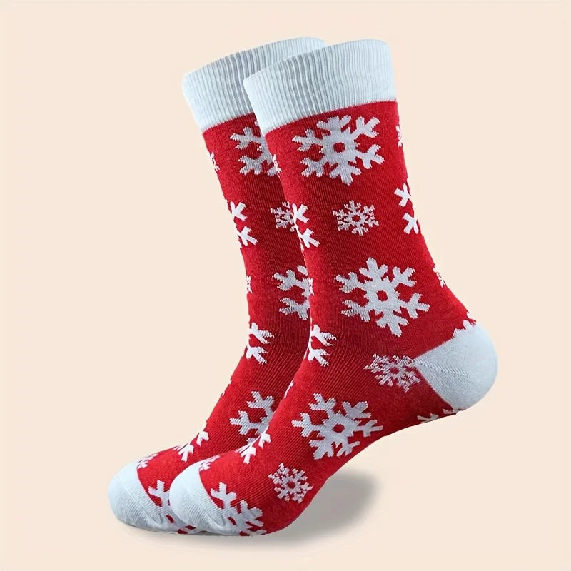 Women's Christmas Socks – Santa, Reindeer, Snowman (5/10 Pairs) Holiday Novelty Socks Richie's