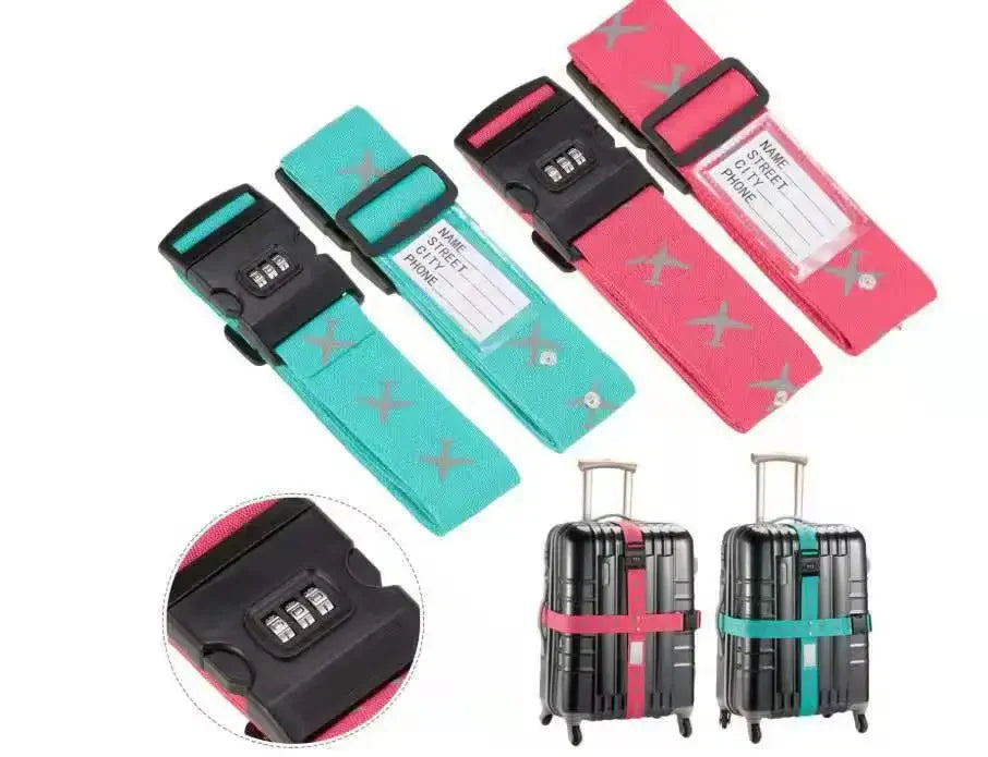 Adjustable Luggage Strap with Password Lock | Travel Belt Luggage Strap Lock Richie's