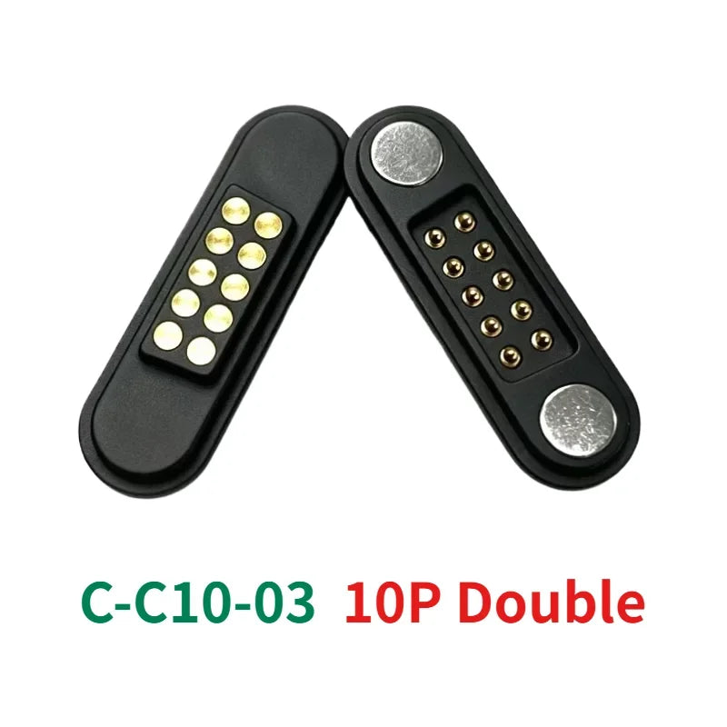 3-Pin Magnetic Pogo Pin Connector Male Female Set | CE RoHS Magnetic Pogo Connector Richie's C-C10-03 10P Double 5 Set