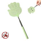Telescopic Fly Swatter Extendable Stainless Steel Anti-Slip Handle Telescopic Fly Swatter Richie's Green