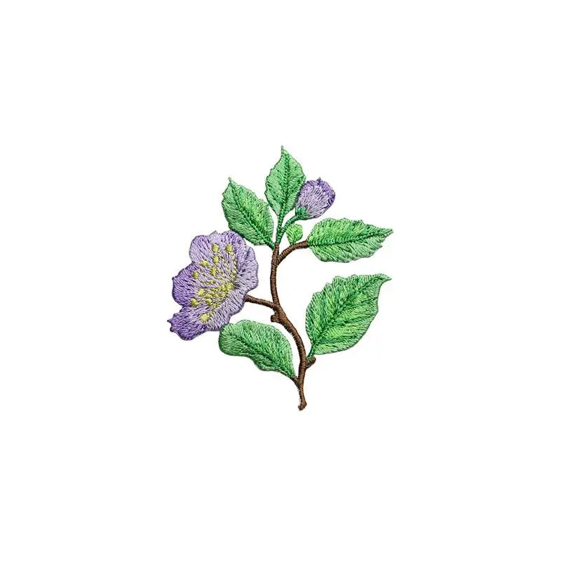 Flower Embroidery Iron-On Patch – DIY Appliqué for Clothes & Bags Embroidery Patch Richie's B3