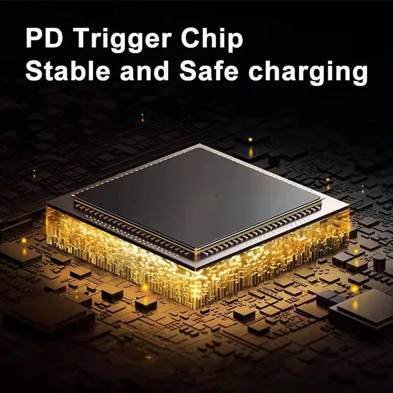 65W USB-C PD Adapter – DC Square Plug to Type-C Converter Laptop Charging Adapter Richie's