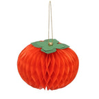 Paper Honeycomb Persimmon Hanging Ornaments 6&10cm – Set of 10 Festive Hanging Ornaments Richie's