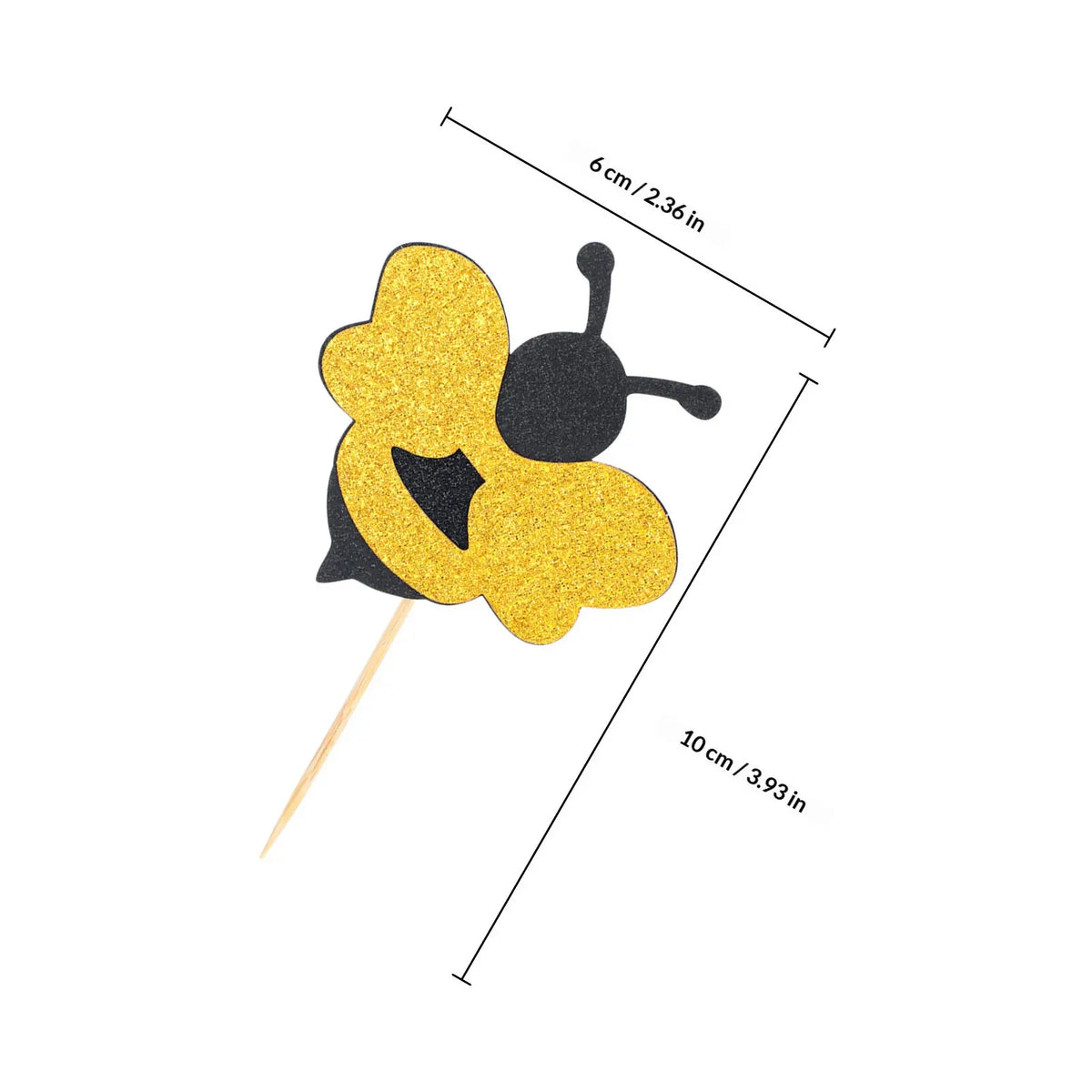 30Pcs Bee Cupcake Toppers Birthday Cake Picks Party Decor Cupcake Toppers Richie's