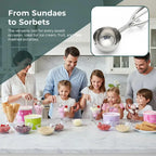 Stainless Steel Ice Cream Scoop Set – 3 Sizes, Spring Handle Ice Cream Scoop Set Richie's