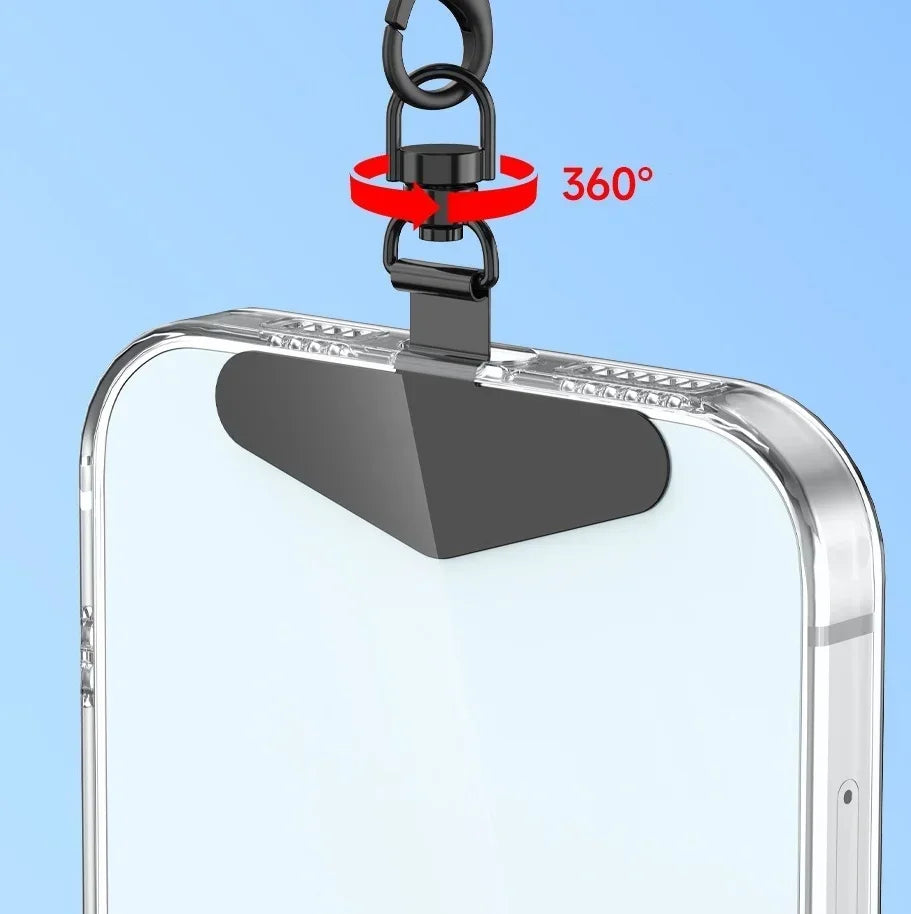 360° Rotatable Stainless Steel Phone Lanyard Clip Connector Phone Lanyard Clip Richie's