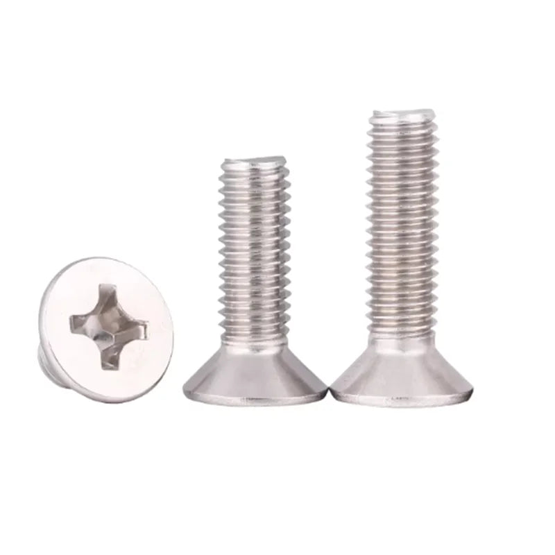 Stainless Steel 304 Phillips Countersunk Micro Machine Screws M1–M5 Machine Screws Richie's
