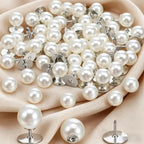 Imitation Pearl Snap Buttons No-Sew Detachable 10/20/30 Pcs Sewing Buttons Richie's