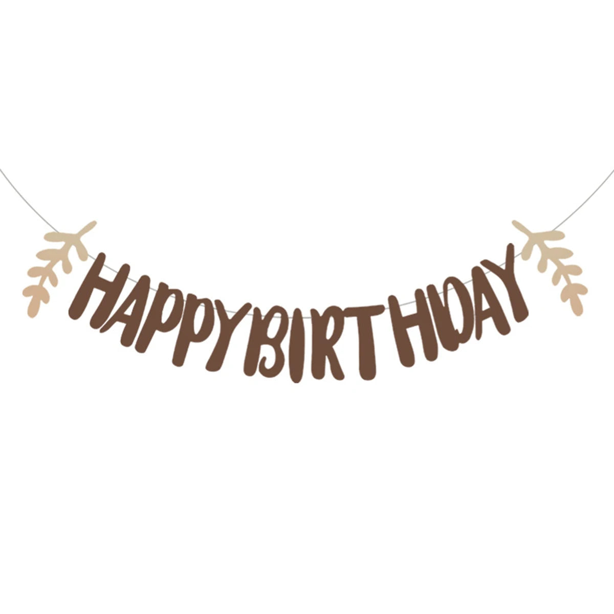 Forest Leaf Letter Banner – Boho Birthday Party Decoration Party Banner Decoration Richie's