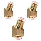 Brass NPT 45° Elbow Fitting 1/8 1/4 3/8 Female to Male Brass Pipe Fitting Richie's
