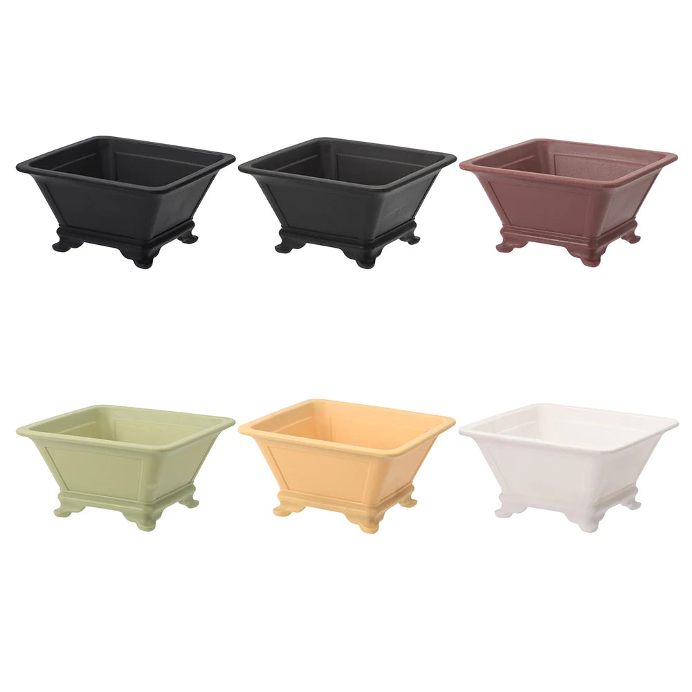 Imitation Purple Clay Plastic Flowerpot – Colorful Desktop Planter Decorative Planter Pot Richie's