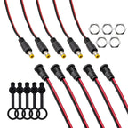 5.5x2.1mm DC Barrel Connector Kit – Male Plug & Female Jack DC Barrel Connector Kit Richie's 5 Male 5 Female