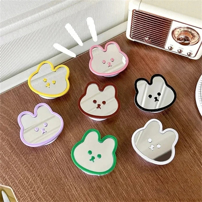 Cute Rabbit Mirror Phone Grip Stand – Universal Smartphone Mount Phone Grip Stand Richie's