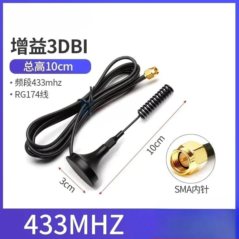 315–470MHz SMA Male LoRa Omnidirectional Antenna 12dBi High Gain LoRa Antenna Richie's 433MHZ 10CM 3M