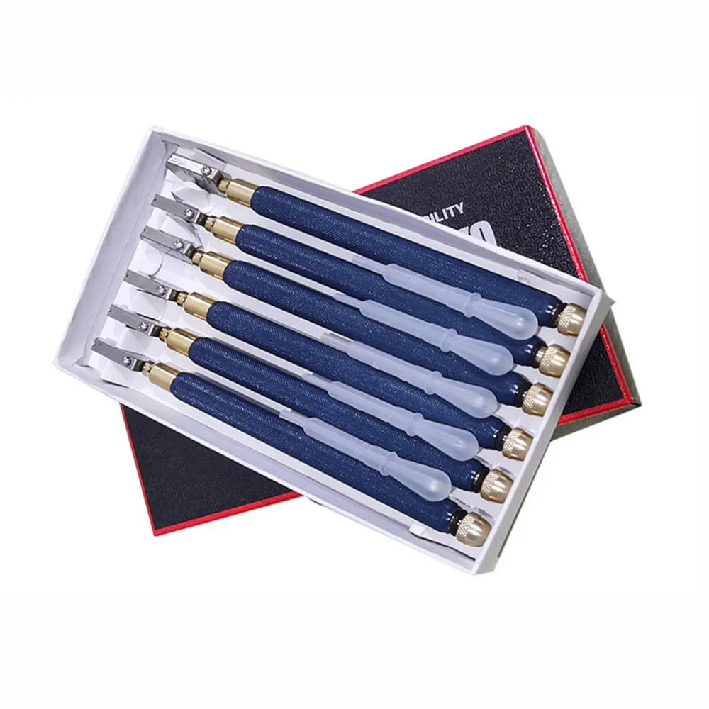 TOTNEND Carbide Wheel Glass Cutter TC-17/TC-10 | Tile & Mirror Glass Cutting Tool Richie's 6PCS TC-17