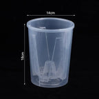 Self-Watering Transparent Plastic Flower Pot – Double Layer Self-Watering Planter Pot Richie's 14CM