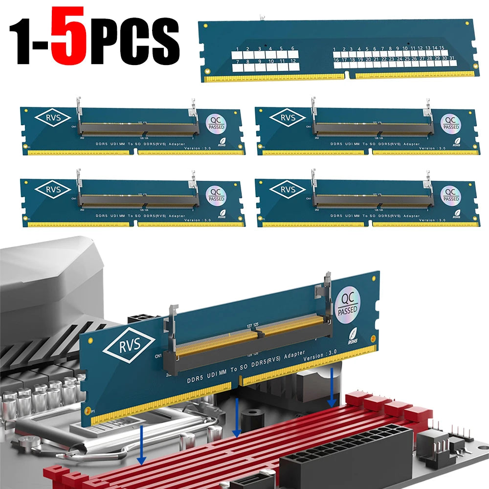 DDR5 SO-DIMM to U-DIMM Adapter Card – Laptop RAM to Desktop RAM Adapter Card Richie's