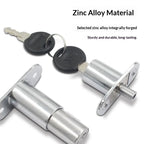 Zinc Alloy Press-Type Sliding Door Lock – Cabinet & Wardrobe Sliding Door Lock Richie's