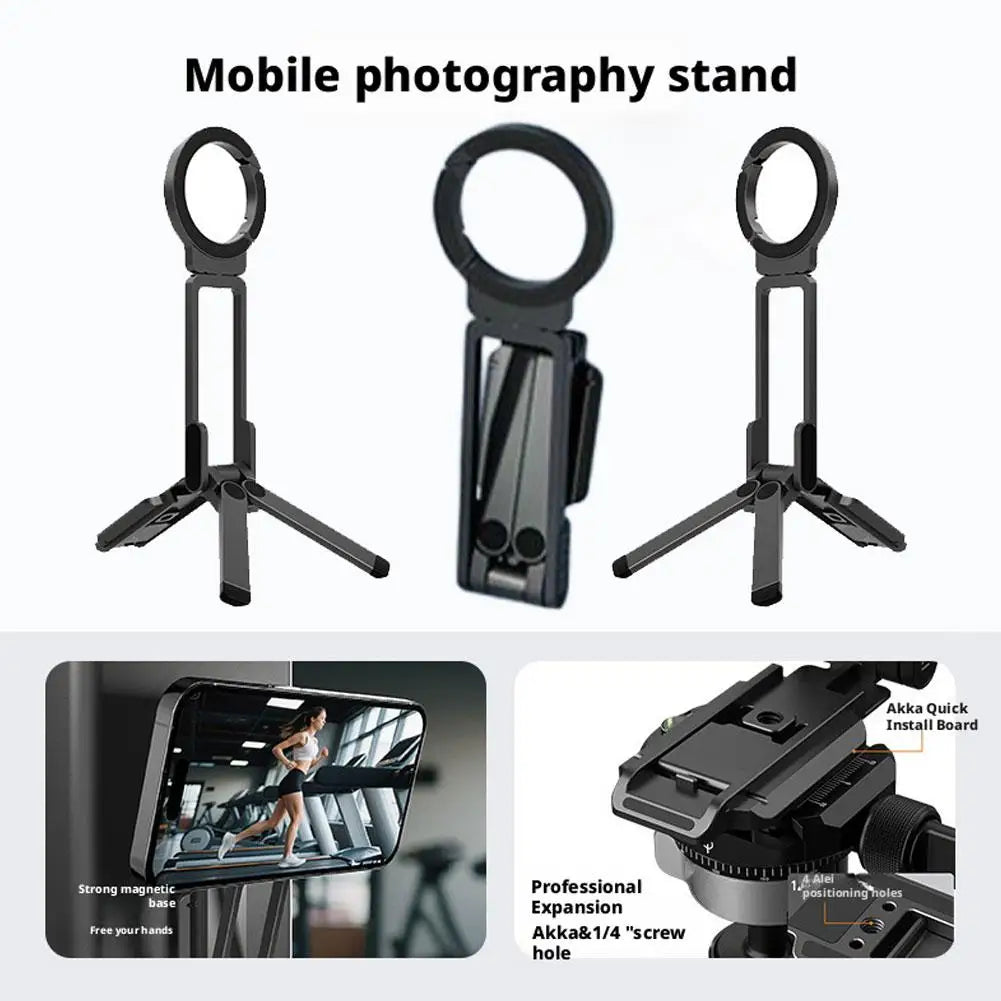 Dual Magnetic Foldable Phone Tripod Stand – MagSafe Magnetic Phone Stand Richie's