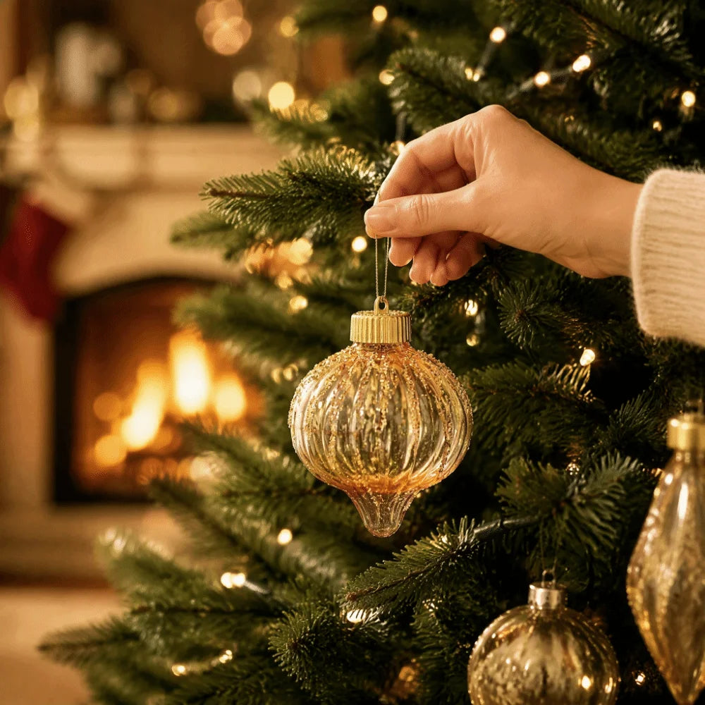 Sequin Christmas Bauble Shatterproof Hollow Plastic Xmas Ornament Christmas Ornament Richie's