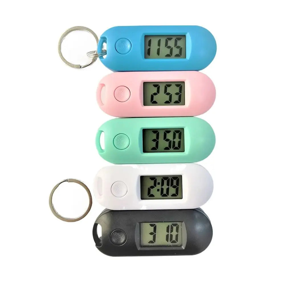 Mini LCD Keychain Clock Luminous Backlight Digital Watch Mini Keychain Clock Richie's