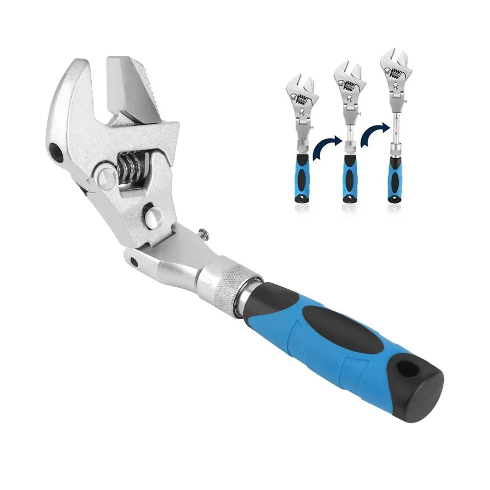 FATCOOL 10-In 5-in-1 Adjustable Ratchet Wrench 180° Folding Adjustable Ratchet Wrench Richie's