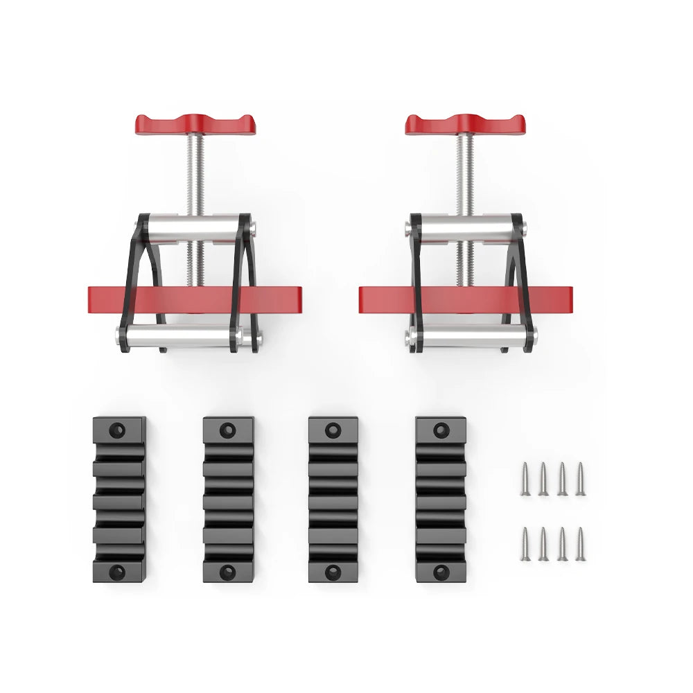 ENJOYWOOD 4-Way Panel Clamp – Aluminum Wood Gluing Cabinet Clip Woodworking Panel Clamp Richie's 2pcs