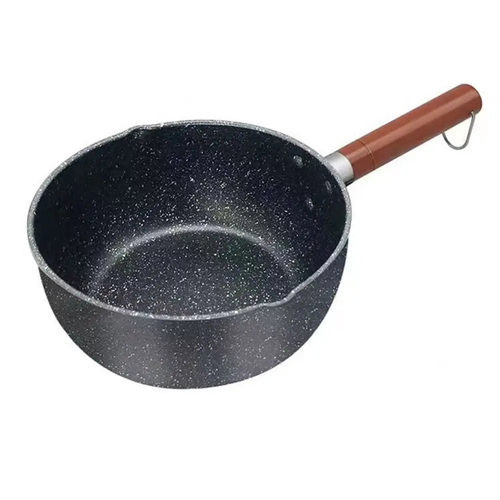 Non-Stick Iron Omelette Pan & Noodle Pot – Wooden Handle Non-Stick Cookware Richie's 20cm