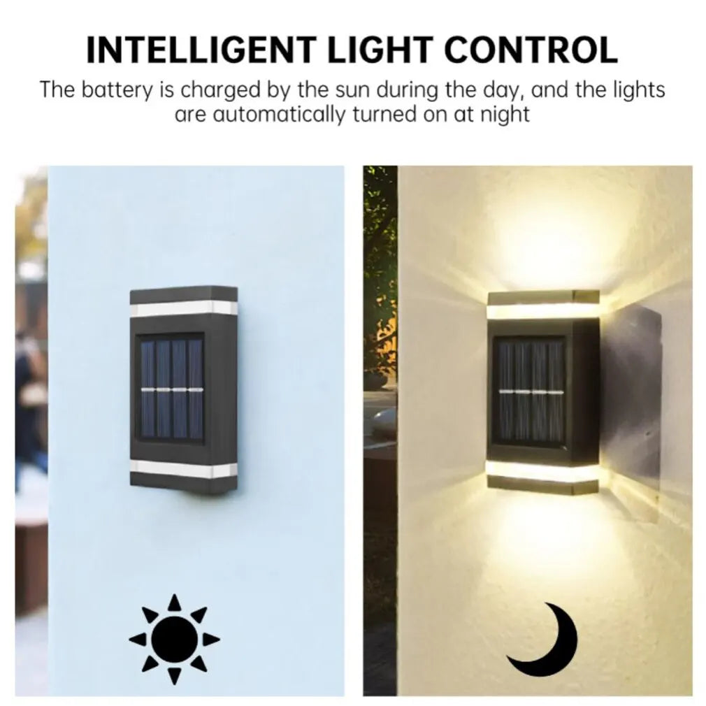 6 LED Solar Wall Light Outdoor IP65 Waterproof Garden Lamp Solar Wall Light Richie's