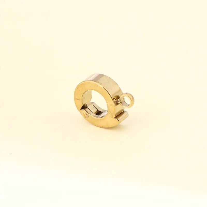 Stainless Steel Round Clasp Buckles for Jewelry Making – 1/5 Pcs Jewelry Clasp Buckle Richie's gold 8mm 1pcs