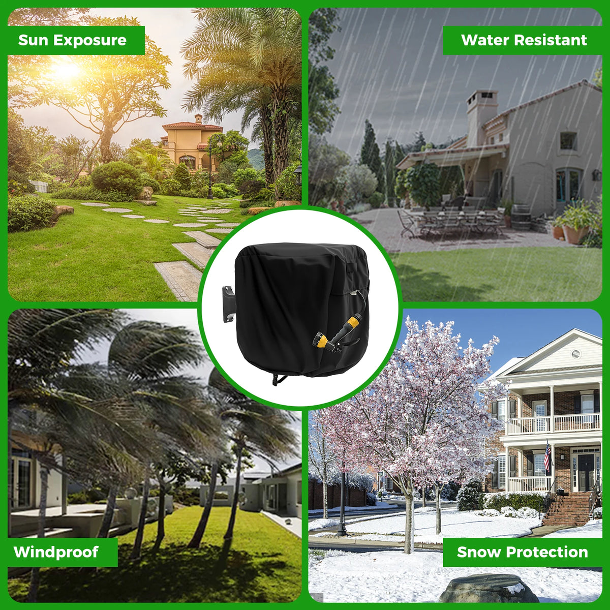 Waterproof Garden Hose Reel Cover | Adjustable Oxford Cloth Hose Reel Cover Richie's