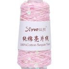 Sequin Bead Hand Knitting Yarn – Sparkle DIY Craft Thread Knitting Yarn Richie's Pink