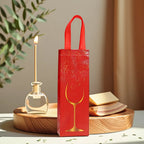 12-Pack Non-Woven Wine Gift Bags – Festive Cup Design Wine Gift Bags Richie's