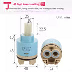 Ceramic Faucet Cartridge Hot & Cold Mixer Valve Core Repair Faucet Cartridge Richie's J 40 mm spool