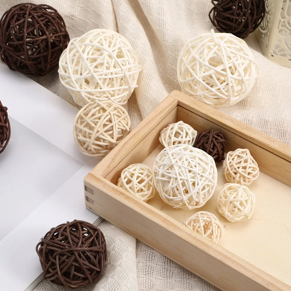 24Pcs Handcrafted Vine Ball Ornaments – Christmas & Home Decor Christmas Ornaments Richie's