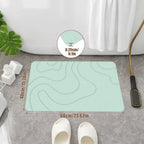 Diatomite Bath Mat 40x60cm – Anti-Slip Super Absorbent Diatomite Bath Mat Richie's Green