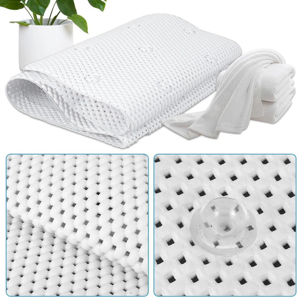 Non-Slip Full Body Bath Mat with Pillow & Suction Cups Bath Cushion Mat Richie's