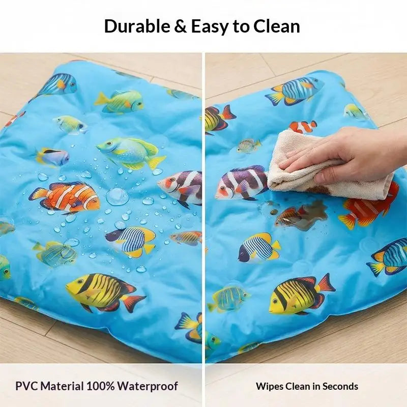 Self-Cooling Gel Mat for Dogs & Cats – 3 Sizes, Non-Toxic Pet Cooling Mat Richie's