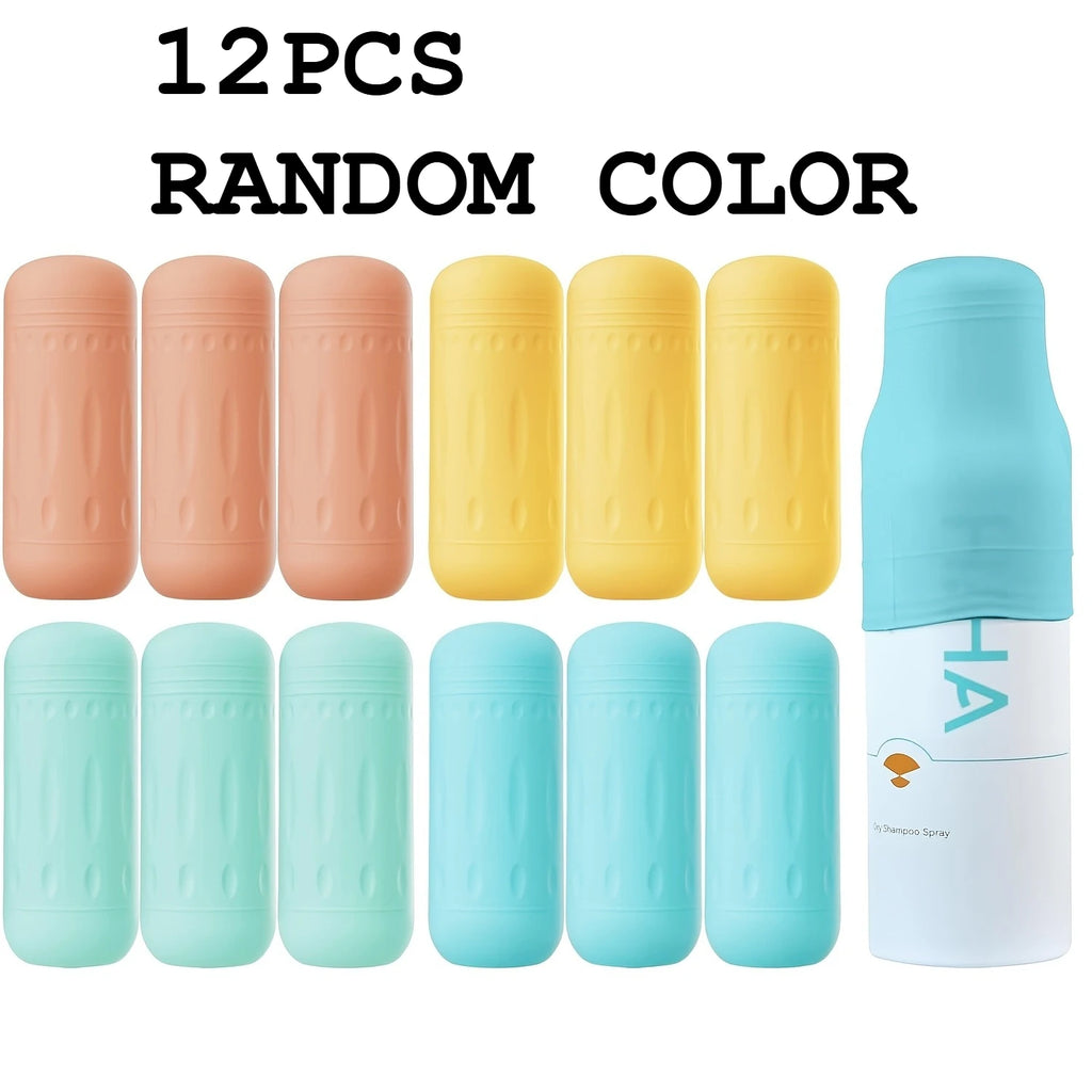 Silicone Travel Bottle Covers – Leak-Proof Toiletry Caps Travel Bottle Covers Richie's 12PCS RANDOM COLOR