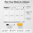 Fridge Magnetic Dry Erase Weekly Planner Whiteboard Board Magnetic Whiteboard Planner Richie's