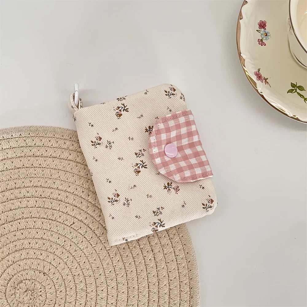 Cute Compact Storage Bag – Card, Coin, Jewelry & Earphone Pouch Mini Storage Pouch Richie's Beige 1 Piece