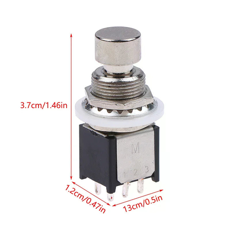 DPDT Foot Switch Guitar Effects Pedal Stomp Box 6-Pin Push Button Guitar Pedal Switch Richie's
