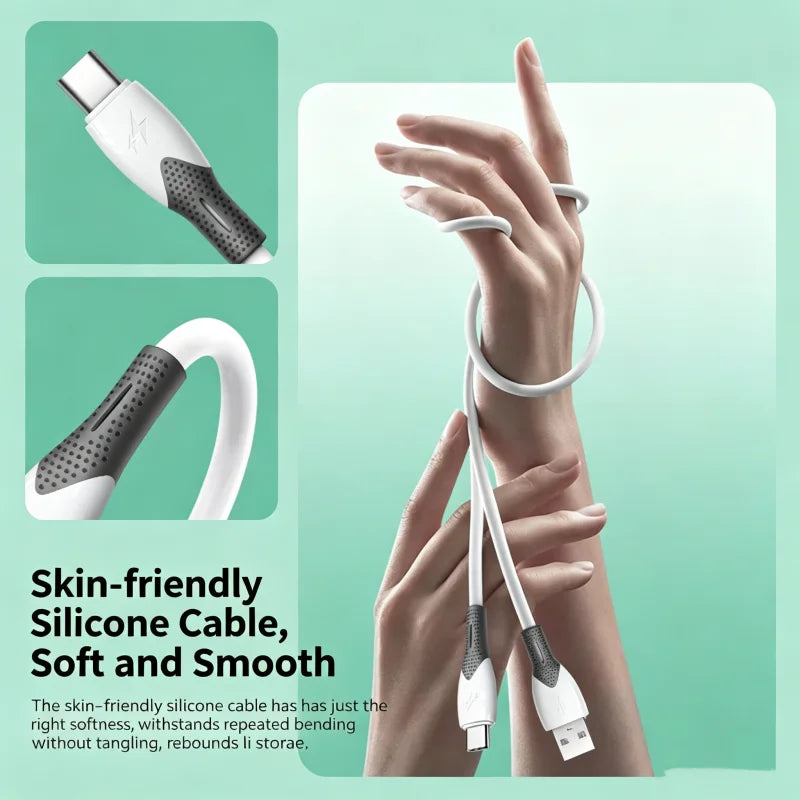 1M USB-A & USB-C to Type-C Dual Interface Fast Charging Cable USB Charging Cable Richie's