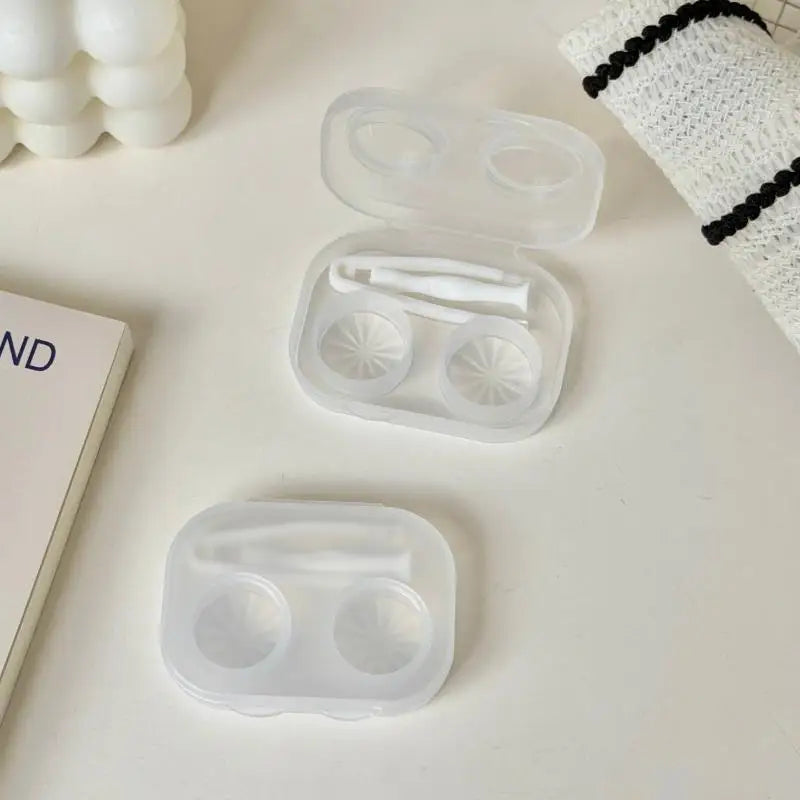 Contact Lens Case with Tweezers – Dustproof Travel Organizer Contact Lens Case Richie's A7-1pc