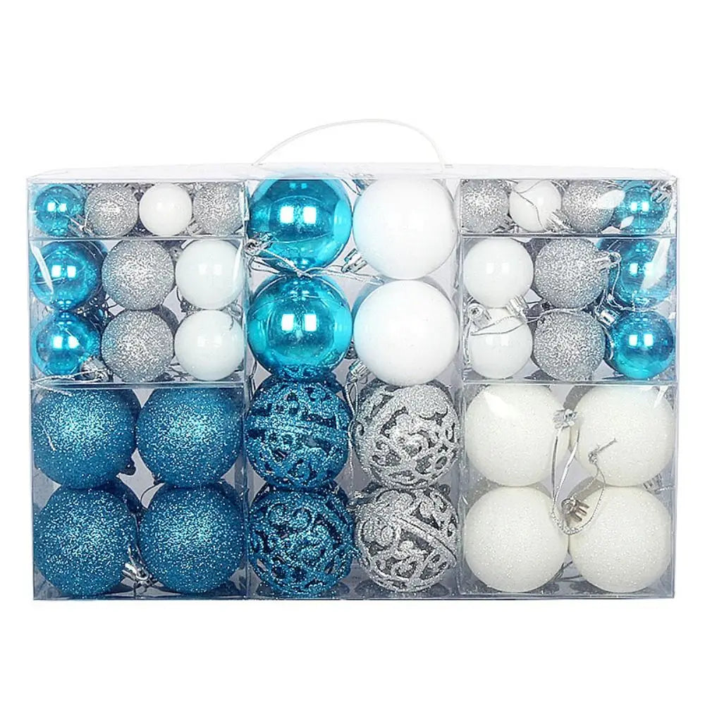 100PCS Christmas Ball Ornaments Set – 8cm, 18 Colors Baubles Christmas Ornament Set Richie's 2