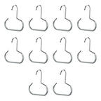 Round Hook Hangers for Hats Scarves Bags – Non-Slip Organizer Wardrobe Hook Hanger Richie's grey 10pcs