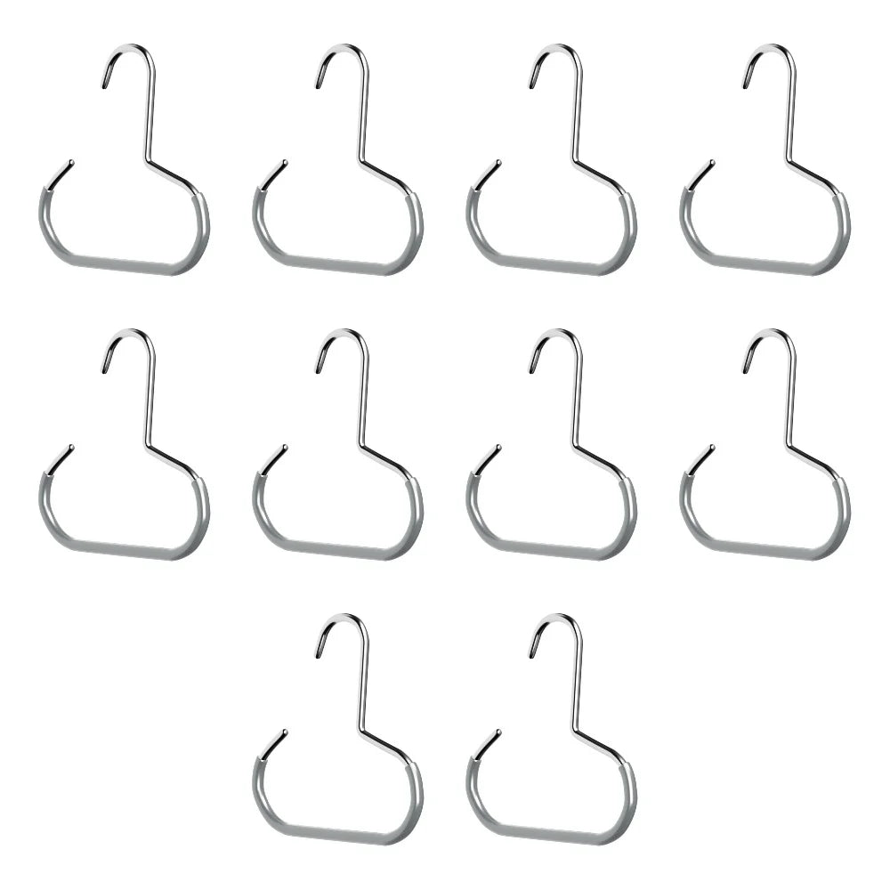 Round Hook Hangers for Hats Scarves Bags – Non-Slip Organizer Wardrobe Hook Hanger Richie's grey 10pcs
